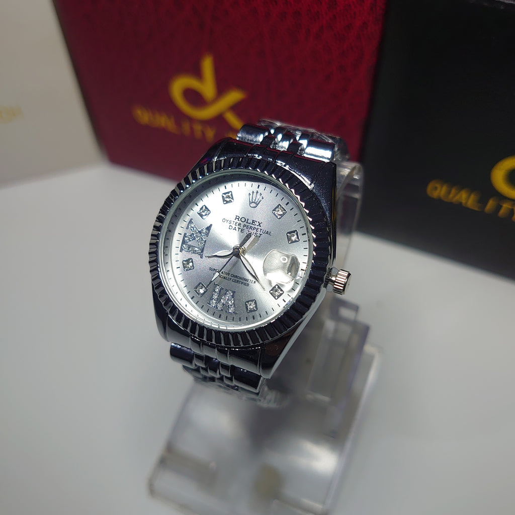Rolex Datejust Silver Diamond