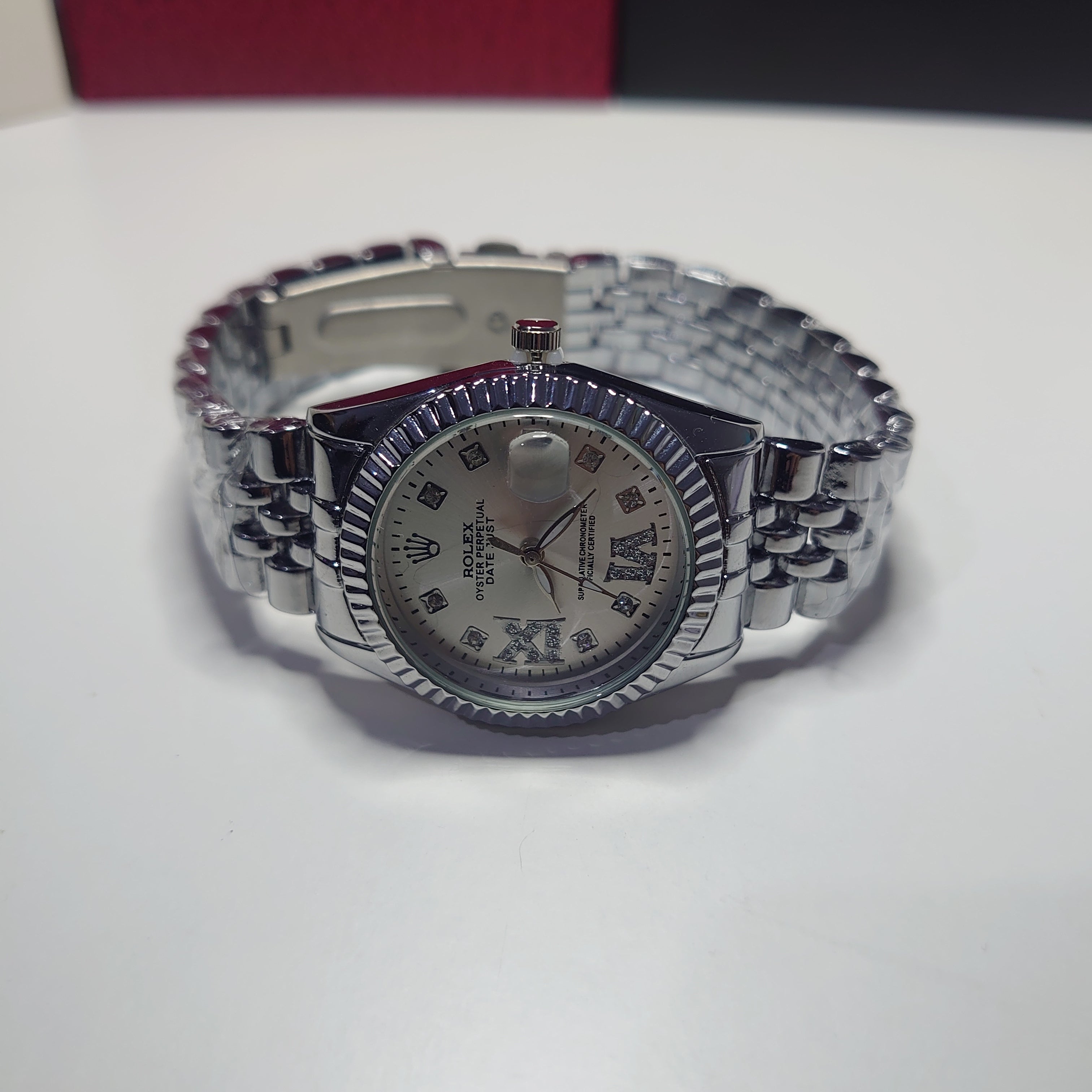Rolex Datejust Silver Diamond