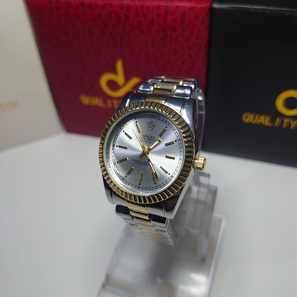 Rolex Datejust Silver Gold Premium
