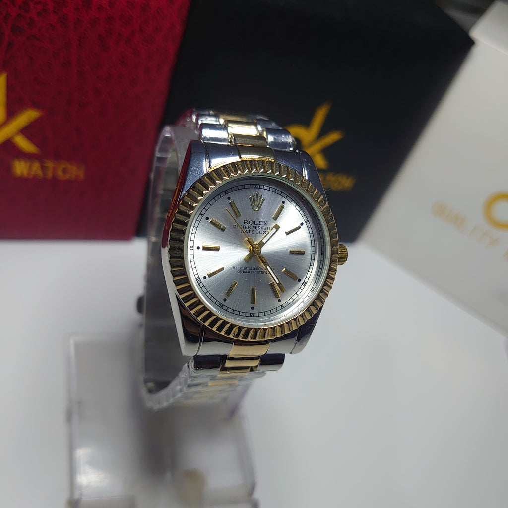 Rolex Datejust Silver Gold Premium