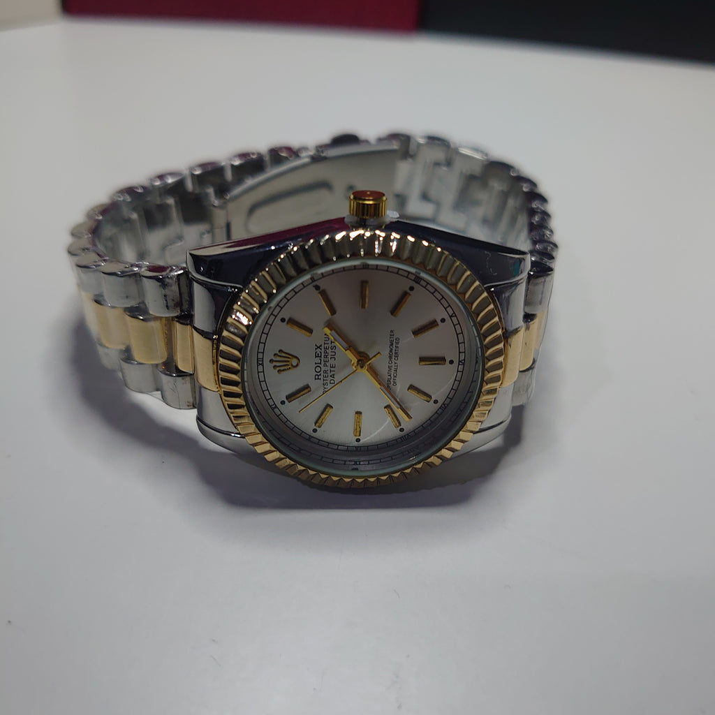 Rolex Datejust Silver Gold Premium