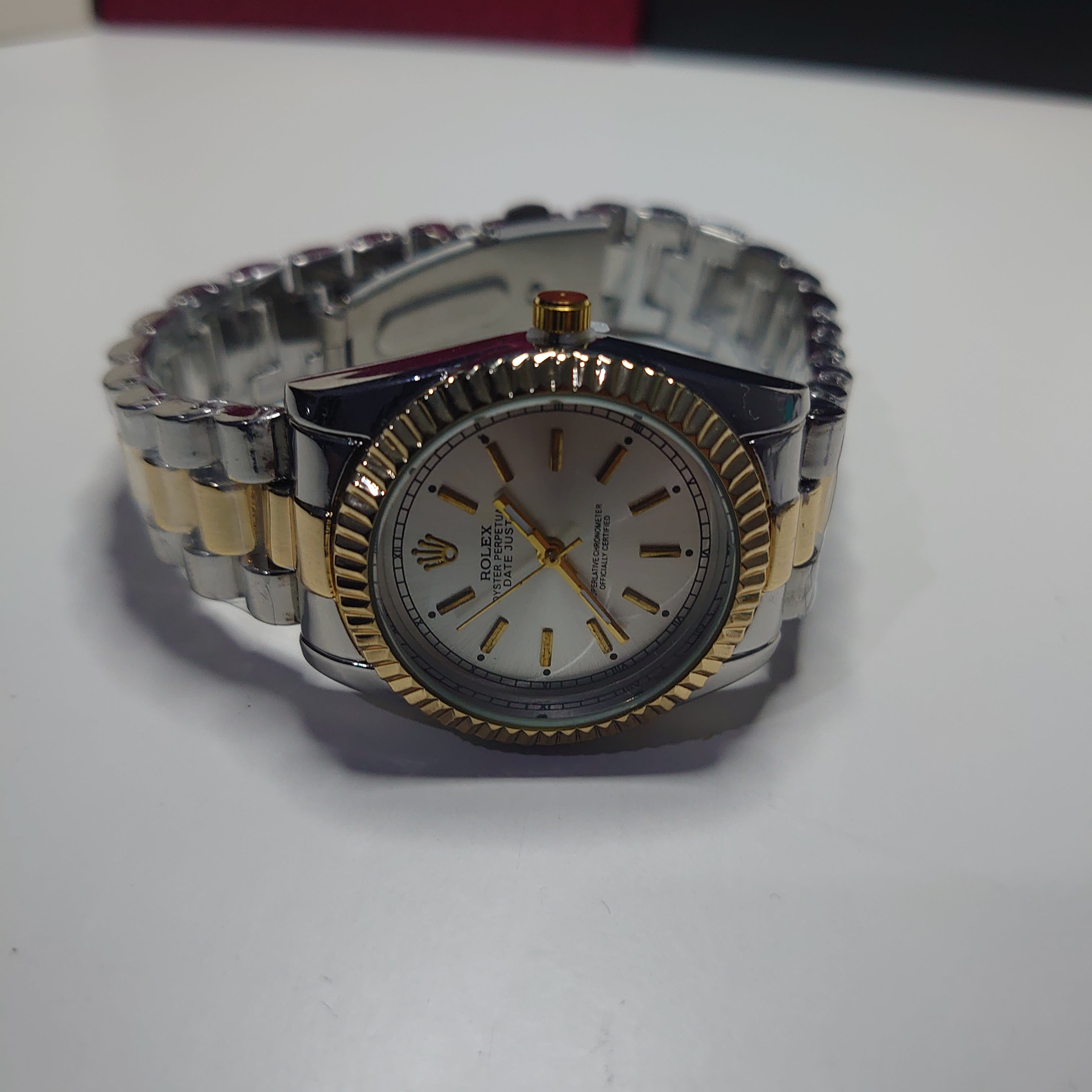 Rolex Datejust Silver Gold Premium