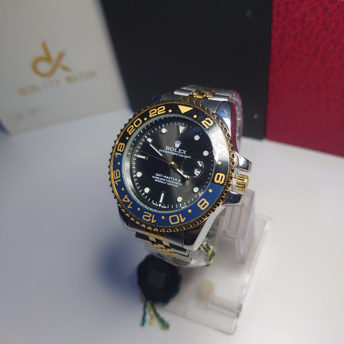 GMT-Master II – أزرق، أسود وذهبي