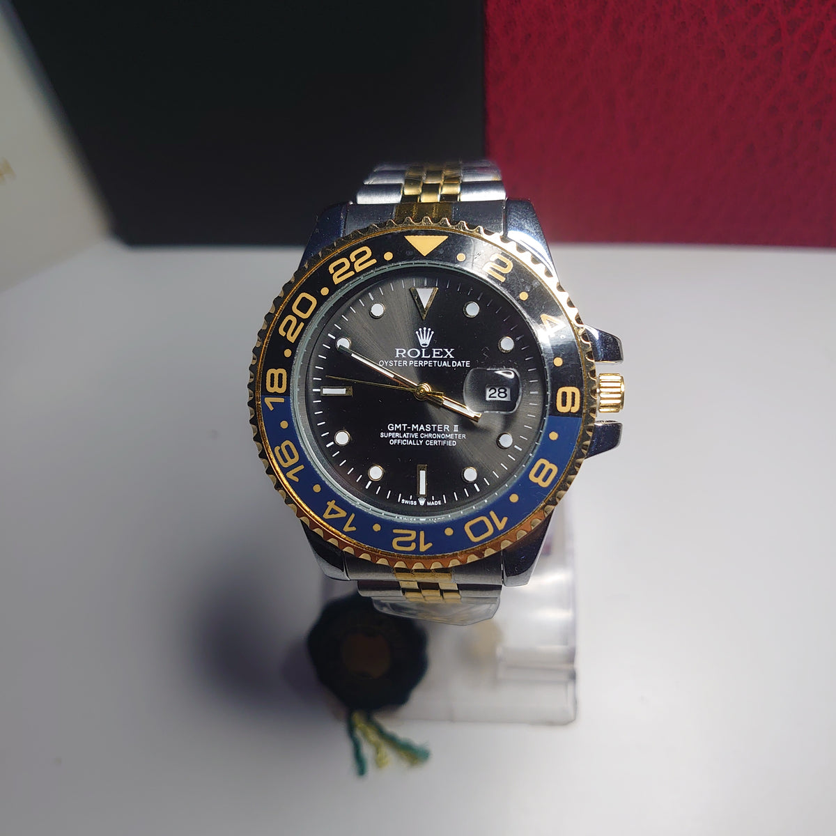 GMT-Master II – أزرق، أسود وذهبي