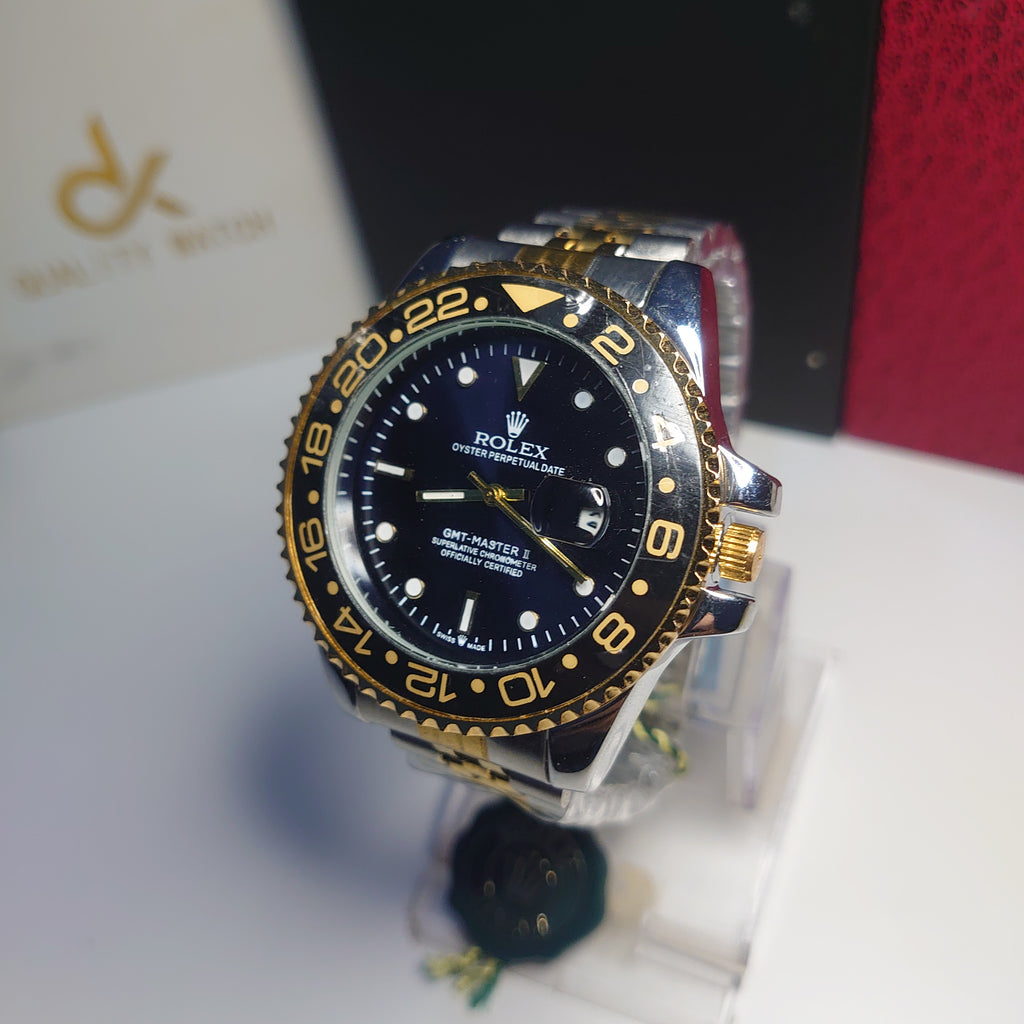 GMT-Master II – أسود وذهبي